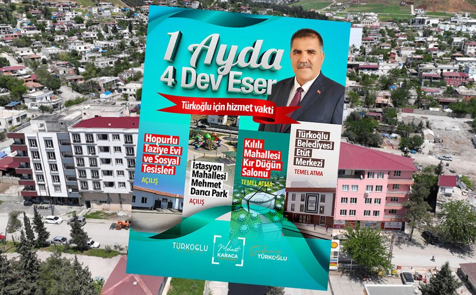 Türkoğlu’nda her hafta açılış ve temel atma töreni var