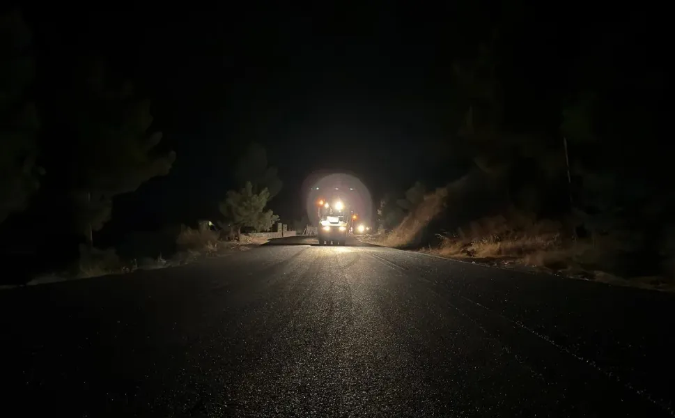 Kahramanmaraş'ta Sarıçukur Yolu Asfaltla Yenileniyor