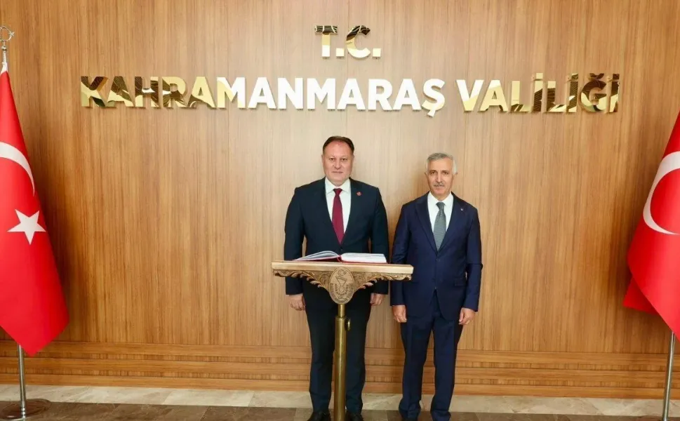 KKTC Cumhuriyet Meclisi Başkanı Ziya Öztürkler Kahramanmaraş Valiliğini Ziyaret Etti