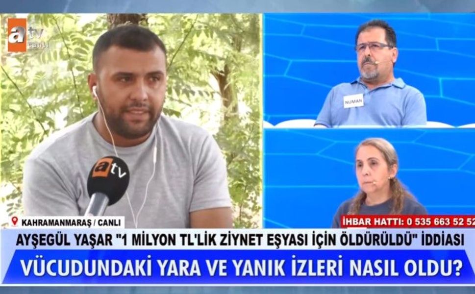 Ayşegül Yaşar olayında Kahramanmaraş detayı: Tamer canlı yayında