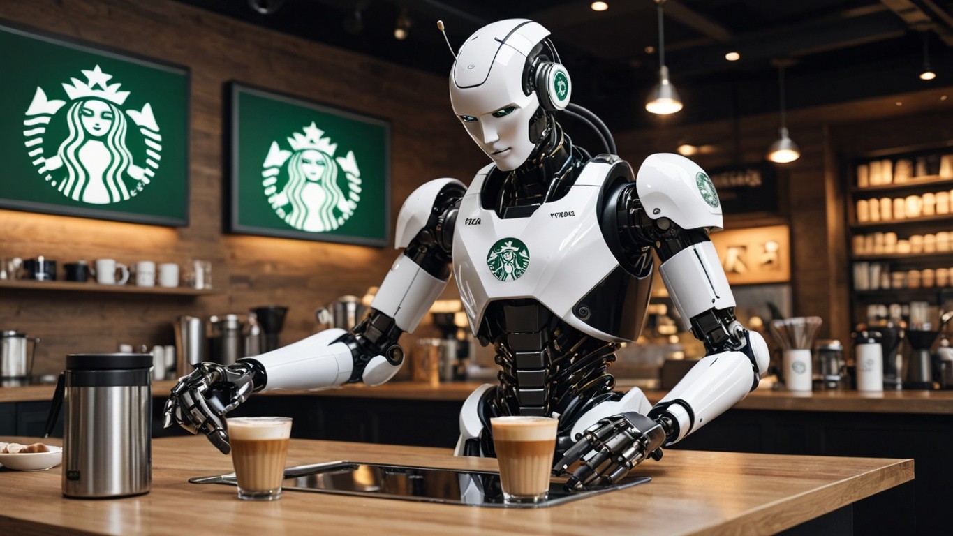 Maas Yok Hizmet Starbucks 100 Robot 4444