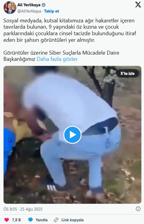 Ali Yerlikaya Paylasim