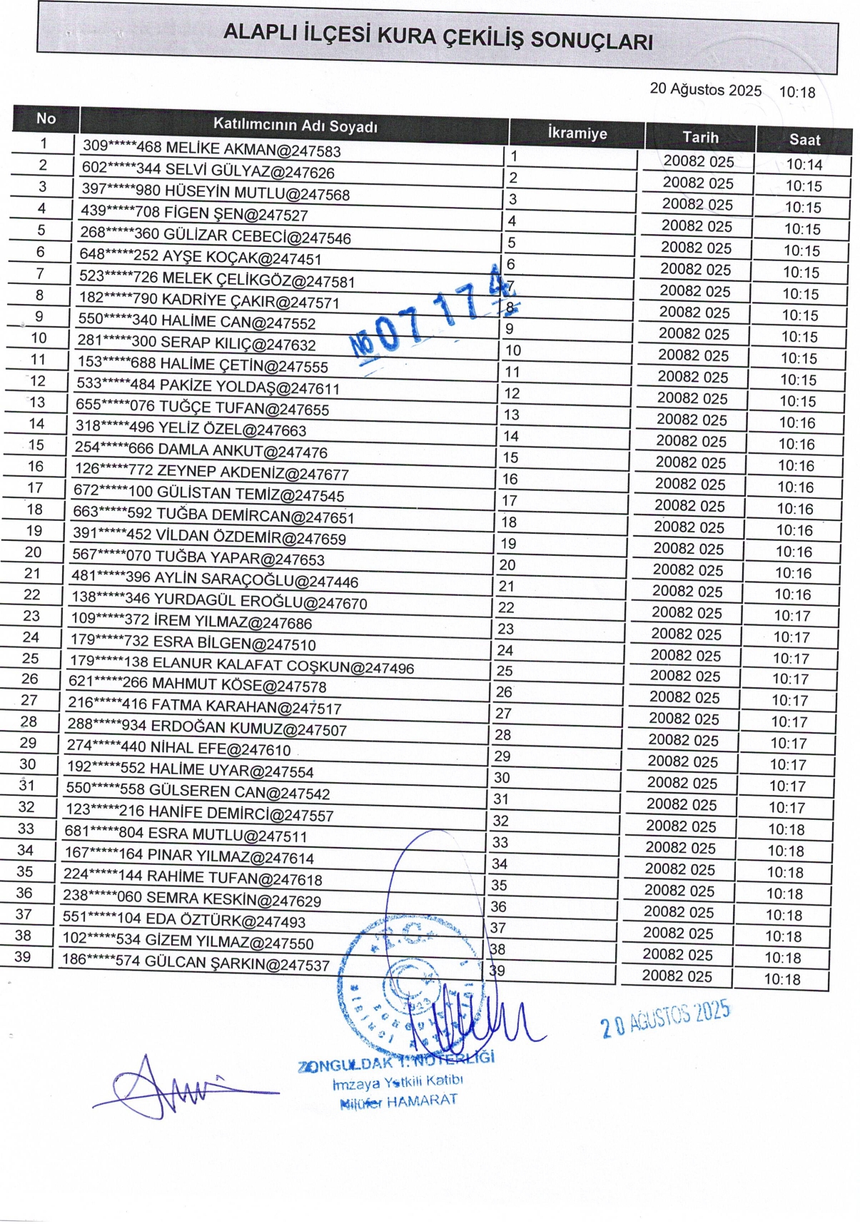 Noter Onayli Kura Sonuclari Page 0004