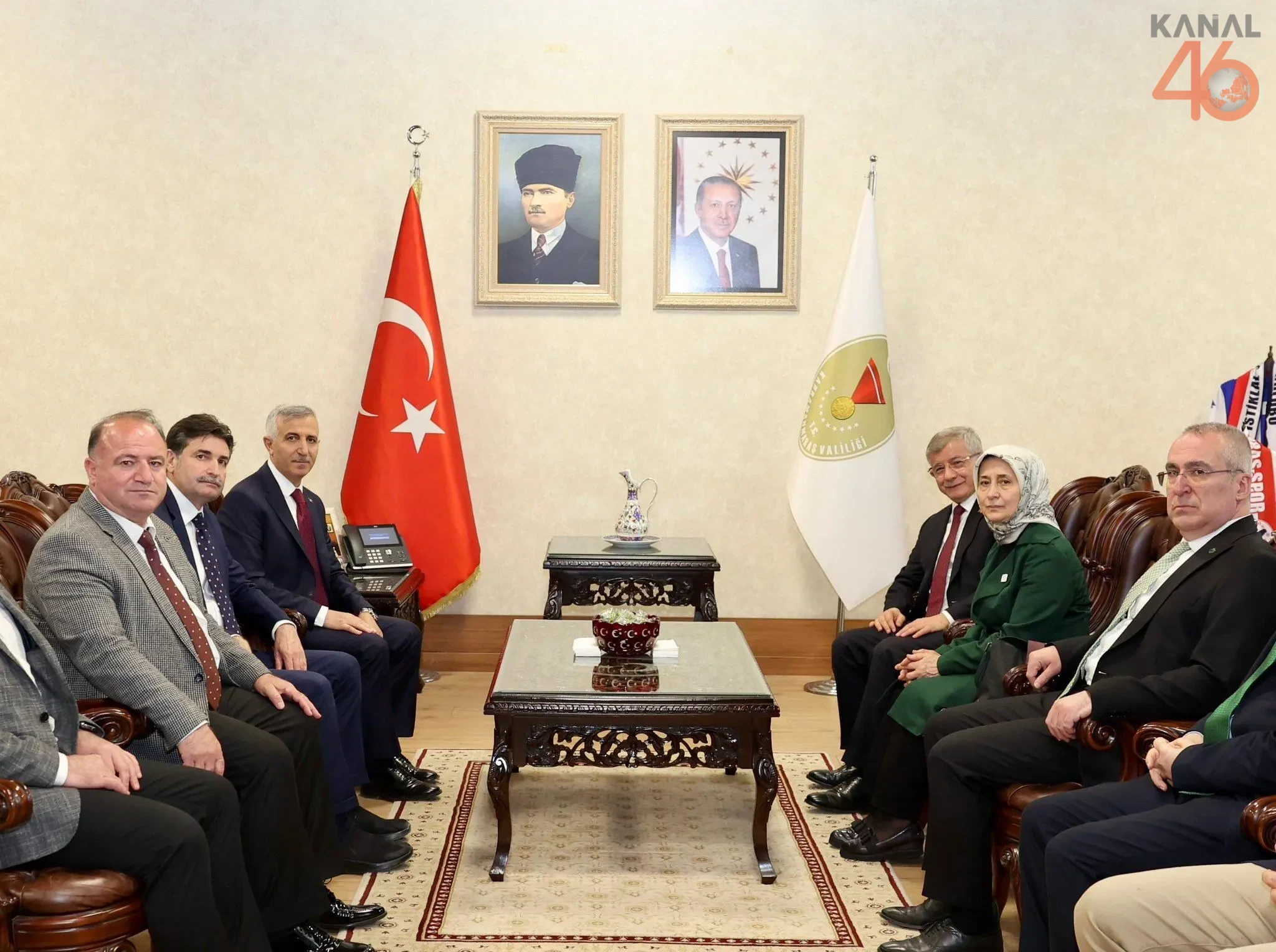 Gelecek Partisi Lideri Davutoglu Kahramanmarasta 2