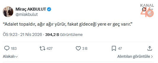 Mirac Akbulut Adalet Paylasimi