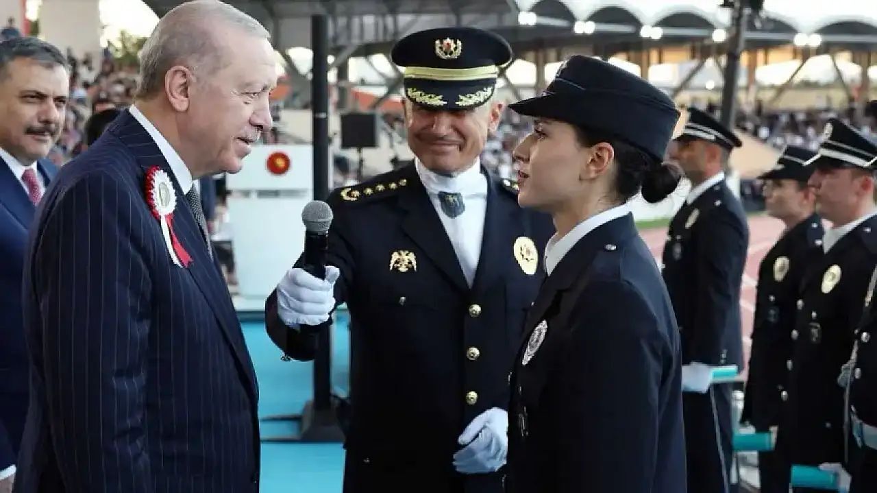 Kahramanmaraşlı polisin ilk görev yerini Cumhurbaşkanı Erdoğan açıkladı