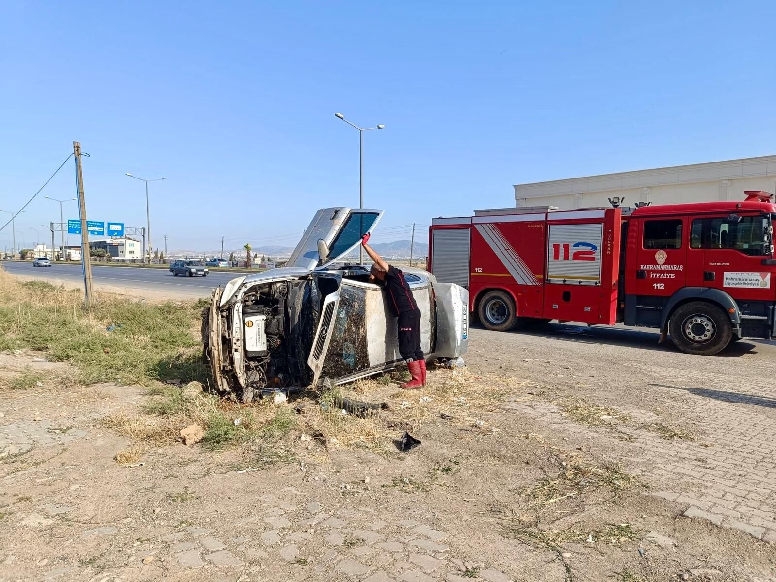 Kahramanmaraş’ta Korkunç Kaza: Otomobil Takla Attı, Can Pazarı Yaşandı!