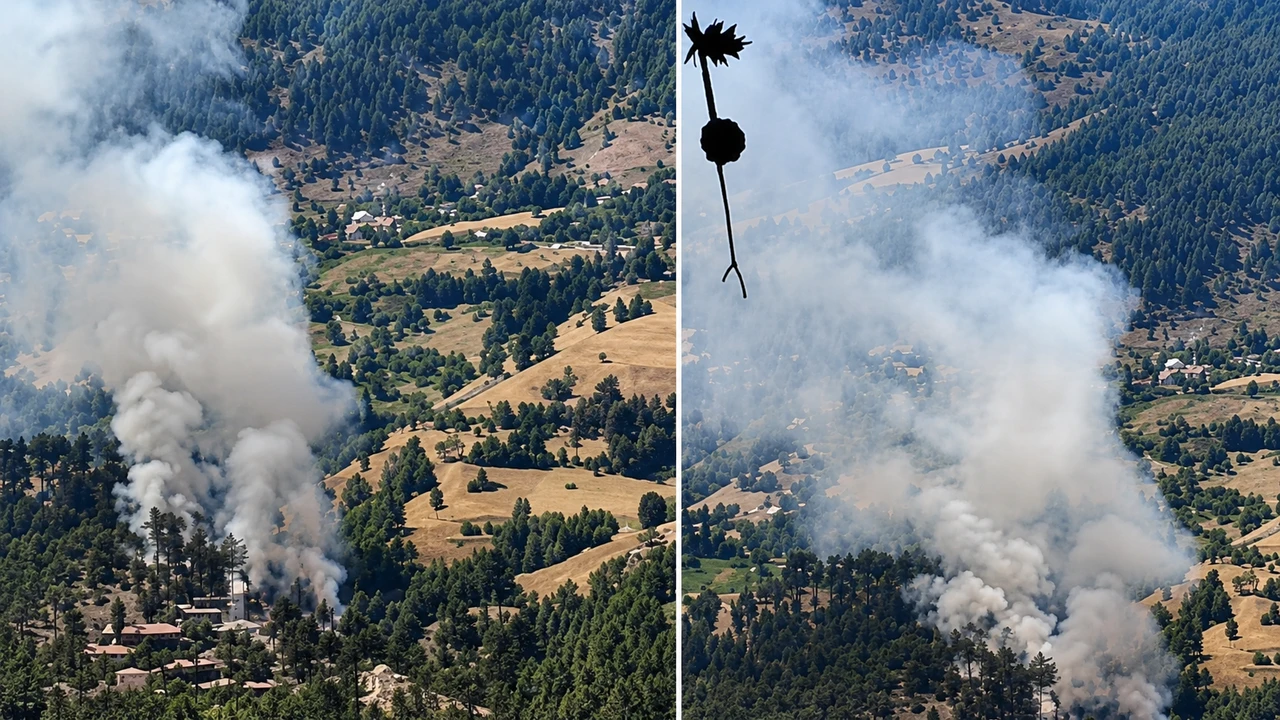 Kahramanmaraş’ta ev yangını! Alevler ormanlık alana sıçrayabilir