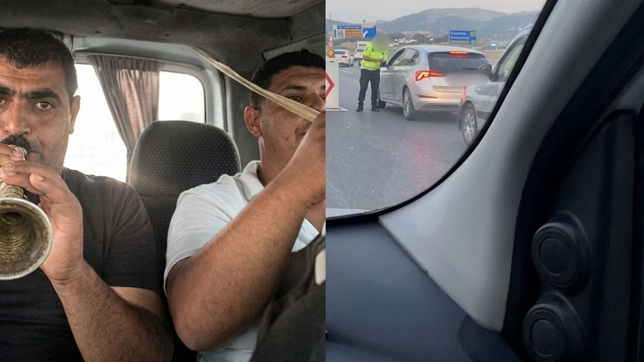 Kahramanmaraş’ta trafik uygulamasında davul zurna ekibinden polislere sürpriz