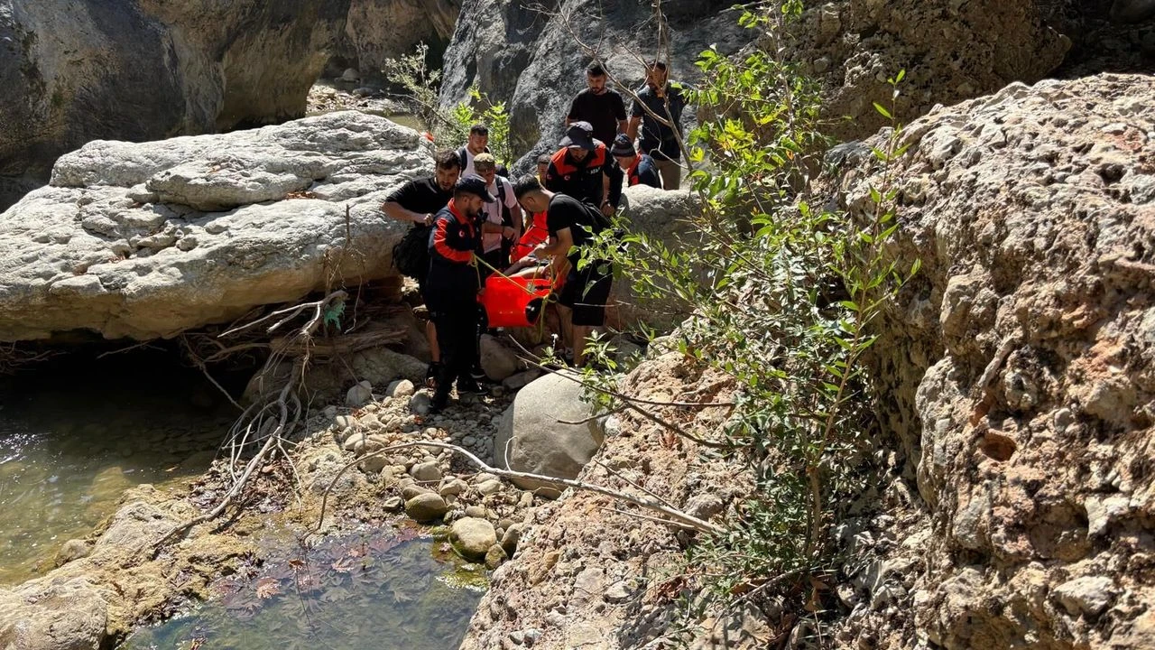 Kahramanmaraş’ta Şelale Kanyonu'nda Kurtarma Operasyonu